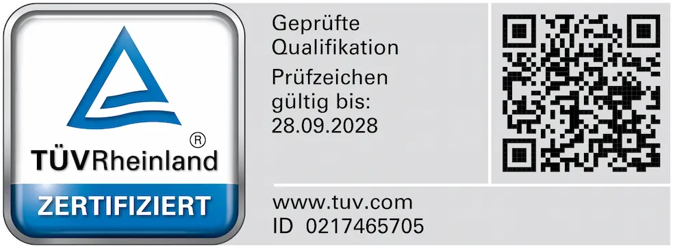 TÜV Zertifiziert